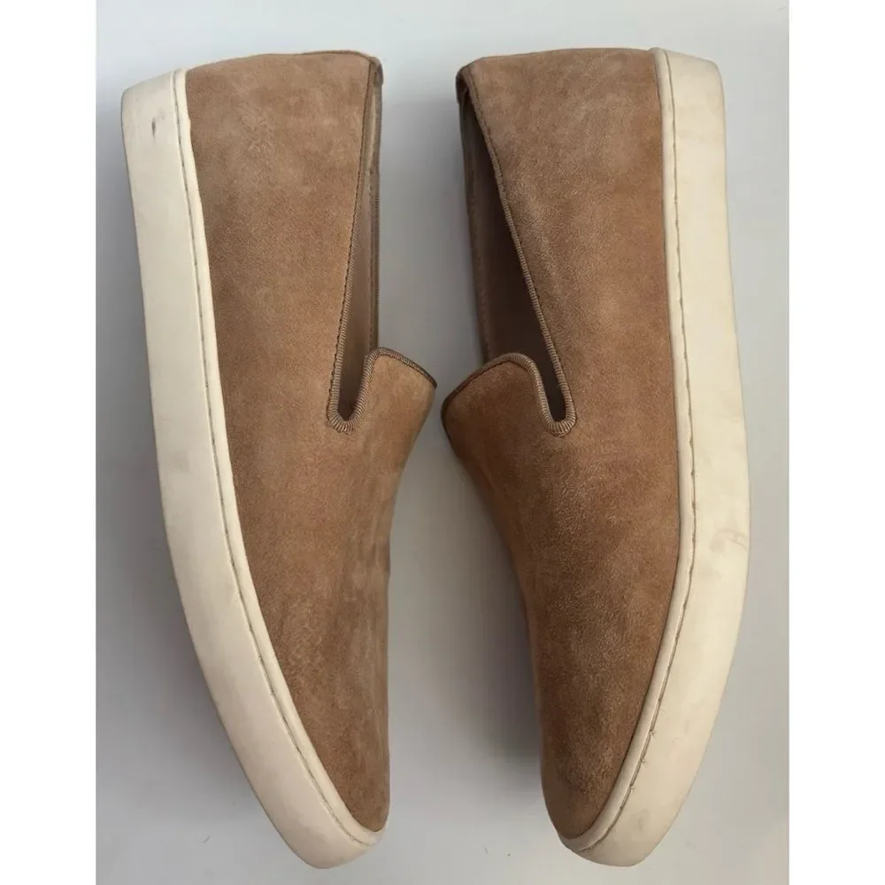 BIRDIES Swift Slip-on Sneaker In Shell Suede Size 7
